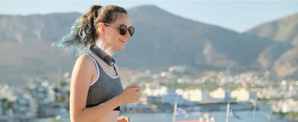 Portable Neck Fan 4 Turbo Hands Free Bladeless Neck Cooler 4000 mAh Battery Personal Wearable Fan 3 Speeds 360° Cooling Airflow - Image 18
