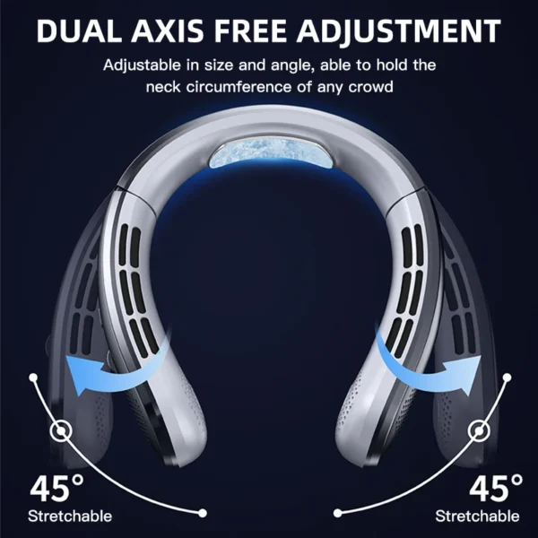 Xiaomi 8000mAh Hanging Neck Fan Portable Bladeless Mini USB Rechargeable Mute LED Digital Display Electric Fan Summer Air Cooler - Image 13