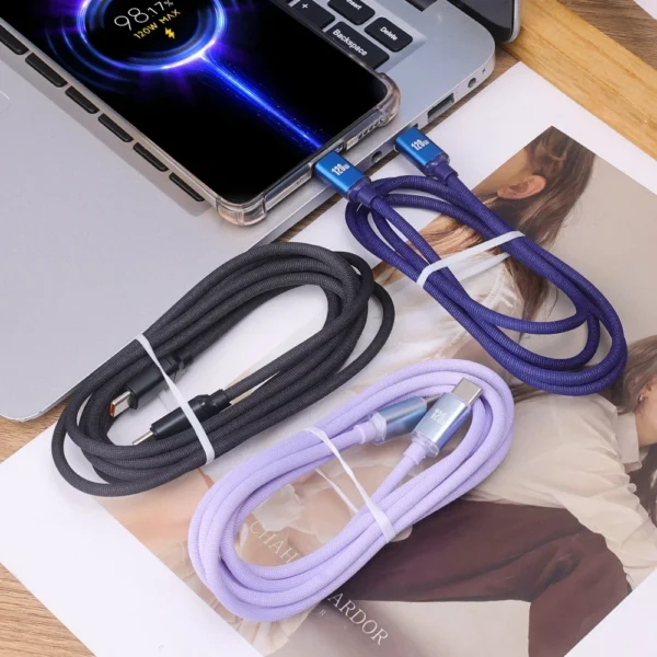 NNBILI 120W type C to type C Cable Super Fast Charger Cord Quick Charge USB C Cables Phone Charger For Samsung Xiaomi Huawei - Image 16