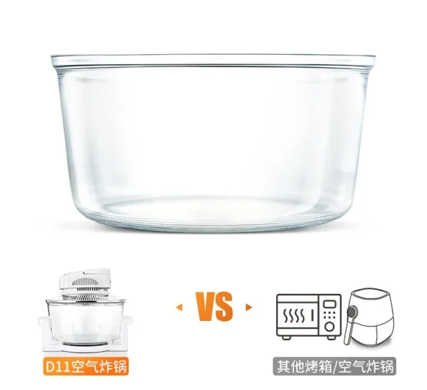 Household Oil-free Air fryer 12L smart visual glass lightwave oven multi-function electric fryer oven air oven - Image 23