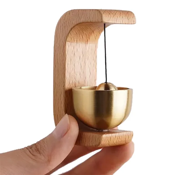 Dopamine Wind-bell Magnetic Inhalation Home Wind-bell Beech Car Into The Door To Remind The Bell Copper Bell Walnut Copper Ornam - Image 10