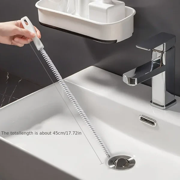 Water Pipe Dredging Brush Pipe Dredging Device Sewer Hair Cleaner Face Washing Water Pool Floor Drain Dredging Cleaning Brush - Image 10