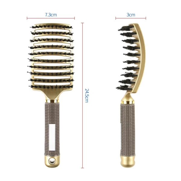 1 piece anti-static salon hair brush women's wet massage comb bristle nylon hair brush wet curly hair styling hair comb - Image 9