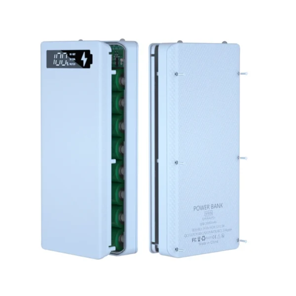 PD QC3.0 Quick Charge Battery 8 x18650 Power Bank Case Welding Free Dual USB 18650 Holder Storage Box Powerbank For Mobile Phone - Image 20