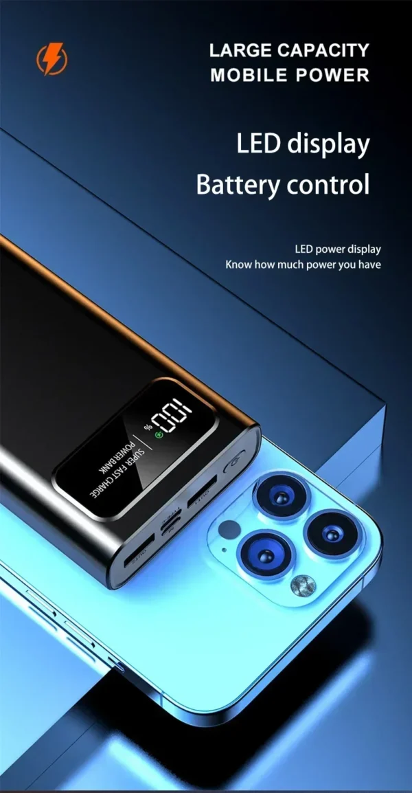 200000mAh Power Bank 120W Super Fast Charging Battery High Capacity Digital Display Power Bank For Huawei Xiaomi iphone Samsung - Image 24