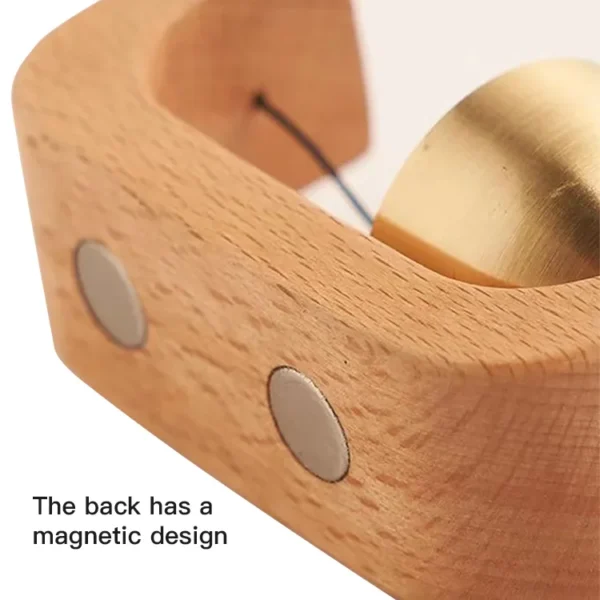 Dopamine Wind-bell Magnetic Inhalation Home Wind-bell Beech Car Into The Door To Remind The Bell Copper Bell Walnut Copper Ornam - Image 16