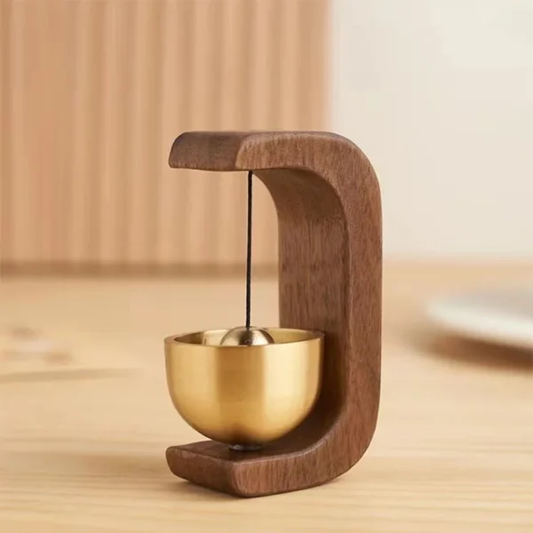 Dopamine Wind-bell Magnetic Inhalation Home Wind-bell Beech Car Into The Door To Remind The Bell Copper Bell Walnut Copper Ornam - Image 20