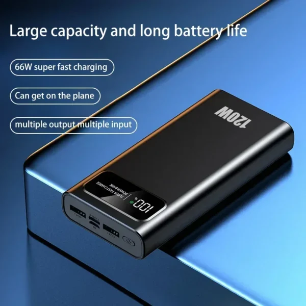 200000mAh Power Bank 120W Super Fast Charging Battery High Capacity Digital Display Power Bank For Huawei Xiaomi iphone Samsung - Image 5