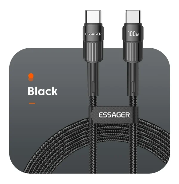 Essager 100W C To C Type C Cable USB C PD Fast Charging Charger Wire Cord For Macbook Samsung Xiaomi Type C USB C Cable - Image 25