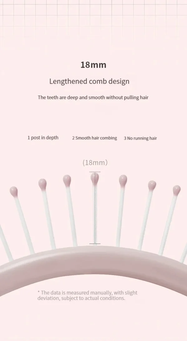 Hairbrush Air Cushion Comb Fluffy Anti-Hair Loss Massage Hair Brush For All Hair Types For Long Thick Thin Curly Natural Hair - Image 15