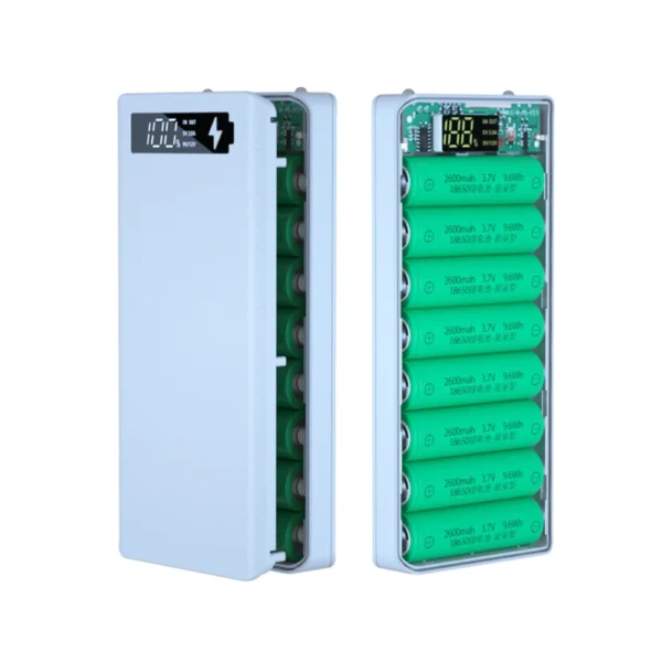 PD QC3.0 Quick Charge Battery 8 x18650 Power Bank Case Welding Free Dual USB 18650 Holder Storage Box Powerbank For Mobile Phone - Image 19