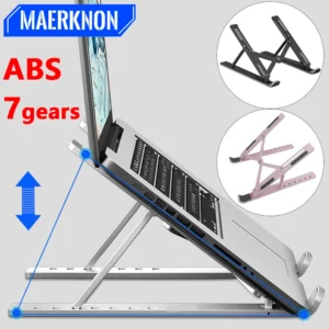 Portable Laptop Stand 7/10 Gears Foldable ABS Tablet for Macbook Apple  Air Pro Lenovo Samsung Bracket Universal Pad PC Holder