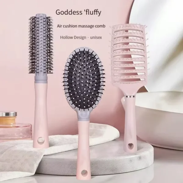 Hairbrush Air Cushion Comb Fluffy Anti-Hair Loss Massage Hair Brush For All Hair Types For Long Thick Thin Curly Natural Hair - Image 6