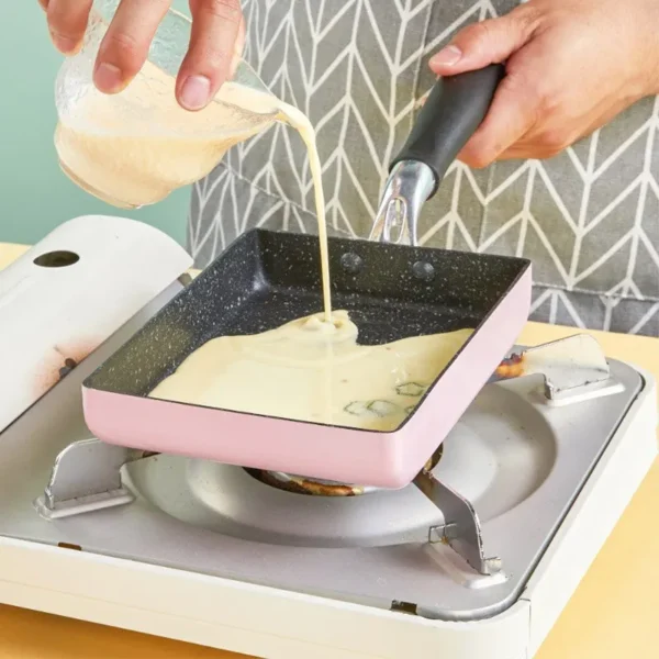 Japan Tamago-yaki Pan Square Omelette Pan Kobe Thick Egg Yaki Breakfast Flat Nonstick Omelette Pan - Image 3