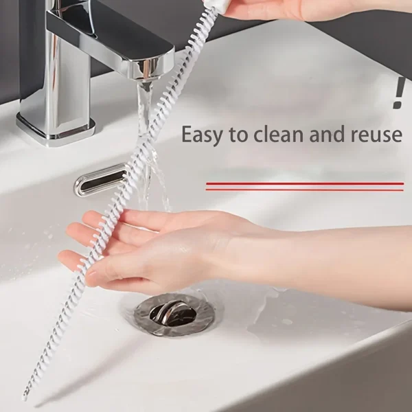 Water Pipe Dredging Brush Pipe Dredging Device Sewer Hair Cleaner Face Washing Water Pool Floor Drain Dredging Cleaning Brush - Image 6