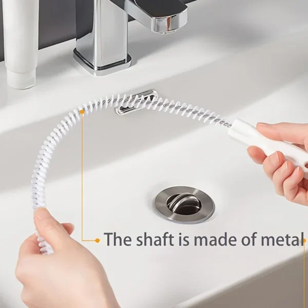 Water Pipe Dredging Brush Pipe Dredging Device Sewer Hair Cleaner Face Washing Water Pool Floor Drain Dredging Cleaning Brush - Image 11