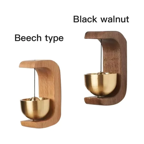 Dopamine Wind-bell Magnetic Inhalation Home Wind-bell Beech Car Into The Door To Remind The Bell Copper Bell Walnut Copper Ornam - Image 3