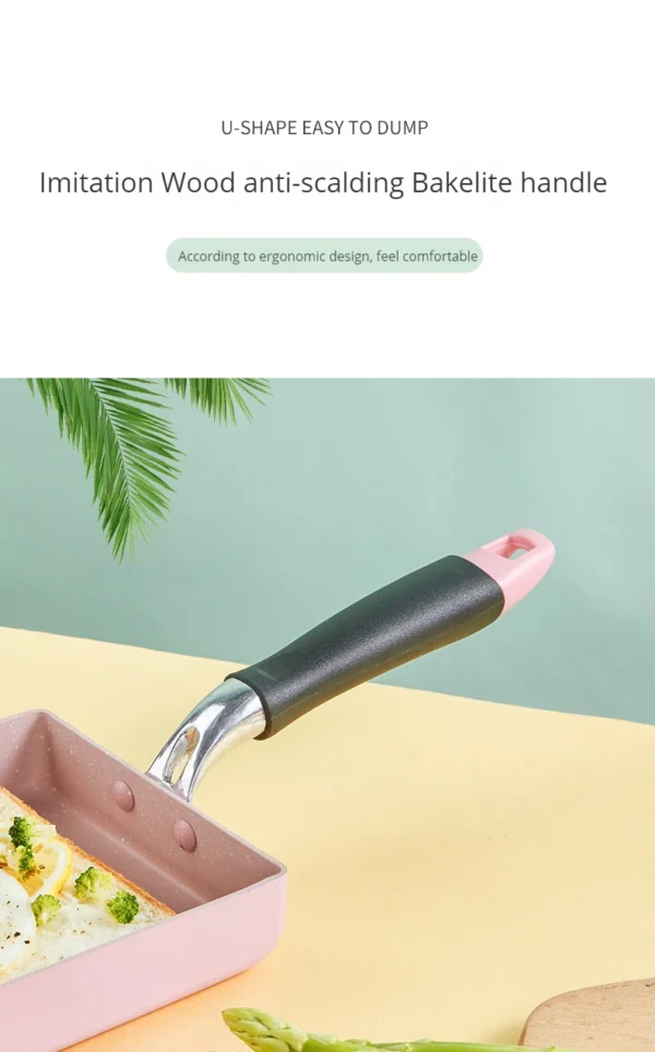 Japan Tamago-yaki Pan Square Omelette Pan Kobe Thick Egg Yaki Breakfast Flat Nonstick Omelette Pan - Image 17