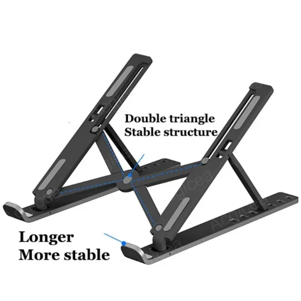 Portable Laptop Stand 7/10 Gears Foldable ABS Tablet for Macbook Apple  Air Pro Lenovo Samsung Bracket Universal Pad PC Holder - Image 18