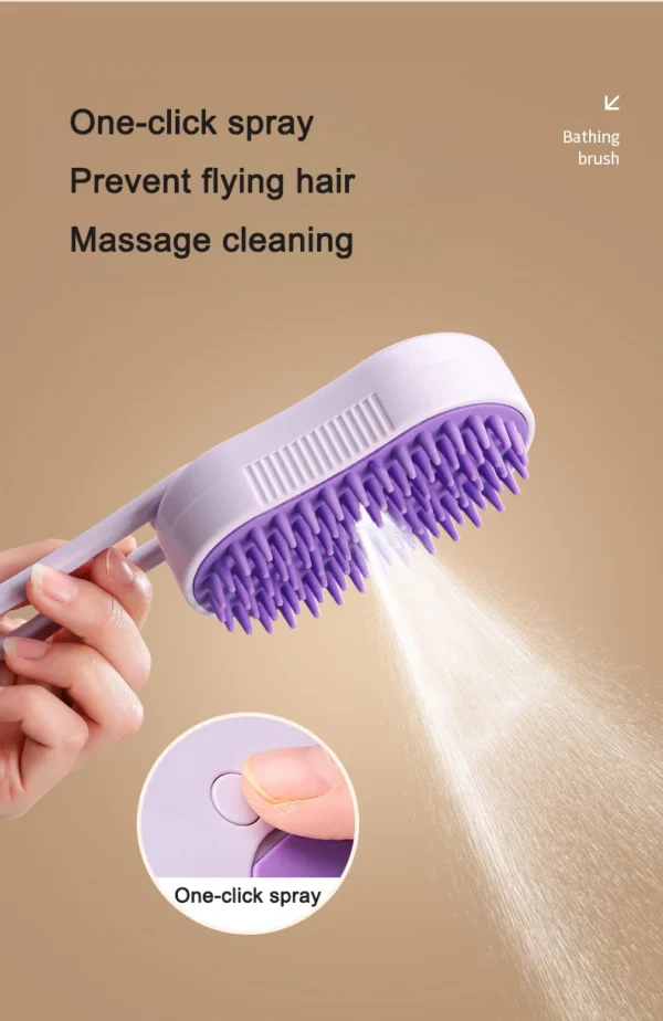3 in 1 Pet Electric Steam Brush Cat and Dog Cleaning Spray Massage Grooming Comb Retractable Handle Pet Hair Removal BeautyBrush - Image 33
