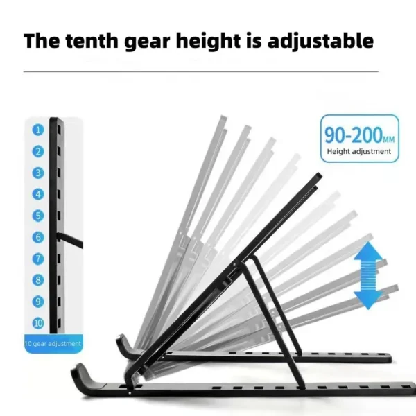 Portable Laptop Stand 7/10 Gears Foldable ABS Tablet for Macbook Apple  Air Pro Lenovo Samsung Bracket Universal Pad PC Holder - Image 33