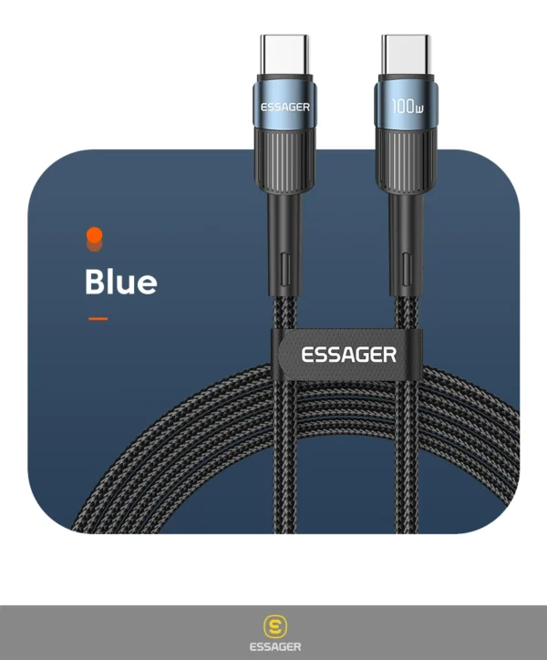 Essager 100W C To C Type C Cable USB C PD Fast Charging Charger Wire Cord For Macbook Samsung Xiaomi Type C USB C Cable - Image 26