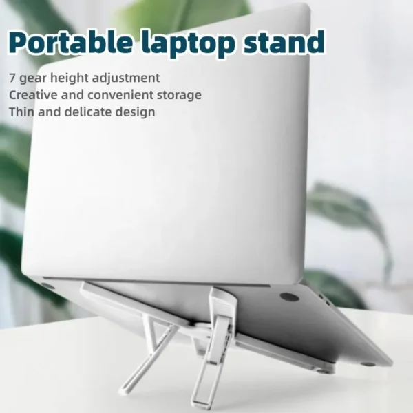 Portable Laptop Stand 7/10 Gears Foldable ABS Tablet for Macbook Apple  Air Pro Lenovo Samsung Bracket Universal Pad PC Holder - Image 20