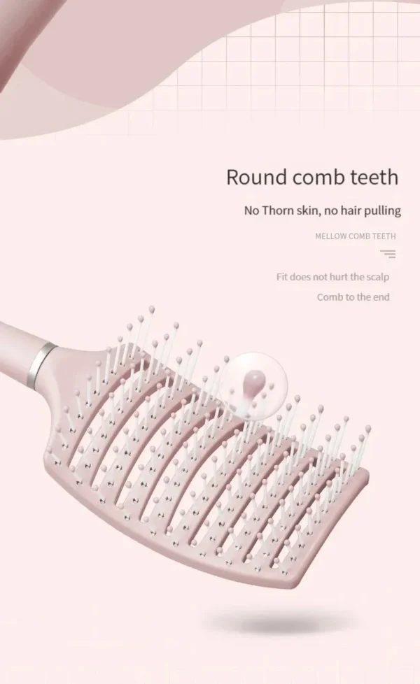 Hairbrush Air Cushion Comb Fluffy Anti-Hair Loss Massage Hair Brush For All Hair Types For Long Thick Thin Curly Natural Hair - Image 10