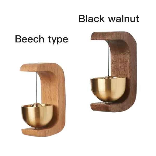 Dopamine Wind-bell Magnetic Inhalation Home Wind-bell Beech Car Into The Door To Remind The Bell Copper Bell Walnut Copper Ornam - Image 13