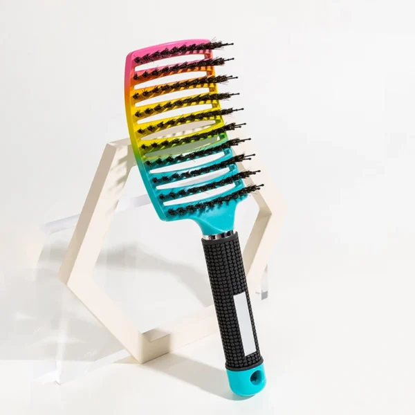 1 piece anti-static salon hair brush women's wet massage comb bristle nylon hair brush wet curly hair styling hair comb - Image 2
