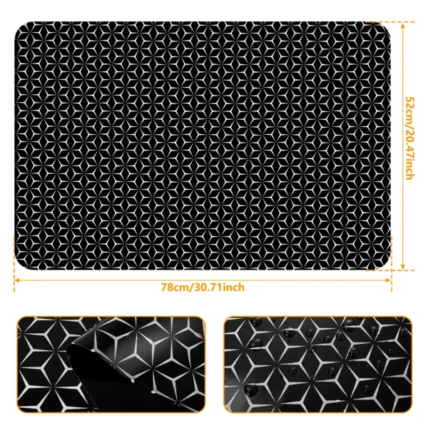 Induction Cooktop Mat Silicone Induction Cooker Covers Heat-resistant  Induction Cooktop Protector Mat 30.8×20.5Inch Non-Slip - Image 9