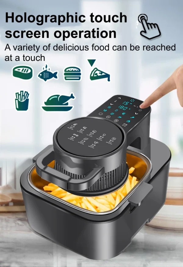 New Visual Air Fryer Home Intelligent Large-Capacity 9L Automatic Intelligent Oven Potato Chips Integrated Machine - Image 9