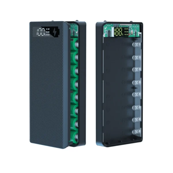 PD QC3.0 Quick Charge Battery 8 x18650 Power Bank Case Welding Free Dual USB 18650 Holder Storage Box Powerbank For Mobile Phone - Image 4