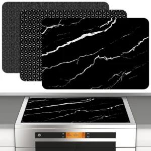 Induction Cooktop Mat Silicone Induction Cooker Covers Heat-resistant  Induction Cooktop Protector Mat 30.8×20.5Inch Non-Slip