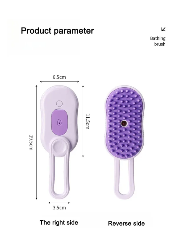3 in 1 Pet Electric Steam Brush Cat and Dog Cleaning Spray Massage Grooming Comb Retractable Handle Pet Hair Removal BeautyBrush - Image 35