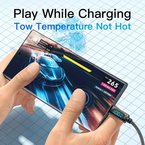 Essager Type C to Type C Cable 100W PD Fast Charging Charger USB C to USB C Display Cable For Xiaomi POCO F3 Realme Macbook iPad - Image 2