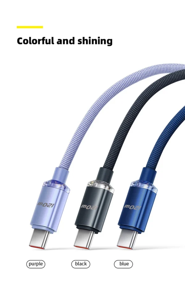 NNBILI 120W type C to type C Cable Super Fast Charger Cord Quick Charge USB C Cables Phone Charger For Samsung Xiaomi Huawei - Image 12