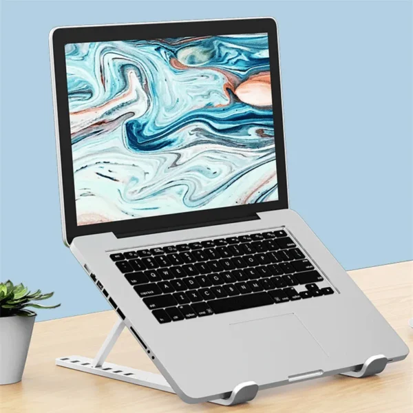 Portable Laptop Stand 7/10 Gears Foldable ABS Tablet for Macbook Apple  Air Pro Lenovo Samsung Bracket Universal Pad PC Holder - Image 5