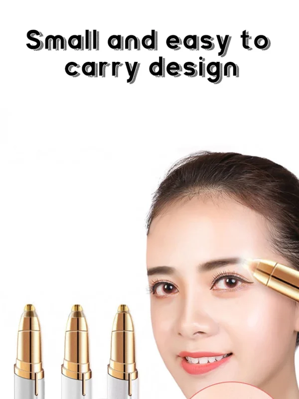 Electric Eyebrow Trimming Tool For Beginners Automatic Electric Eyebrow Trimmer Nose Hair Shaving Brush Scraper 1pc - Image 8