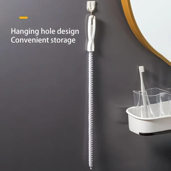 Water Pipe Dredging Brush Pipe Dredging Device Sewer Hair Cleaner Face Washing Water Pool Floor Drain Dredging Cleaning Brush - Image 7