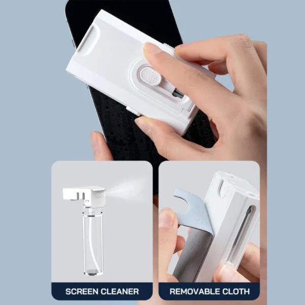 8 in 1 Cleaner Kit Computer Keyboard Cleaner Brush Earphones Cleaning Pen For Airpods Headset Phones Clean Tools Keycap Puller - Image 5