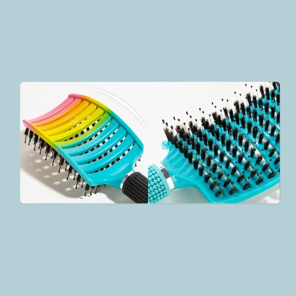 1 piece anti-static salon hair brush women's wet massage comb bristle nylon hair brush wet curly hair styling hair comb - Image 4