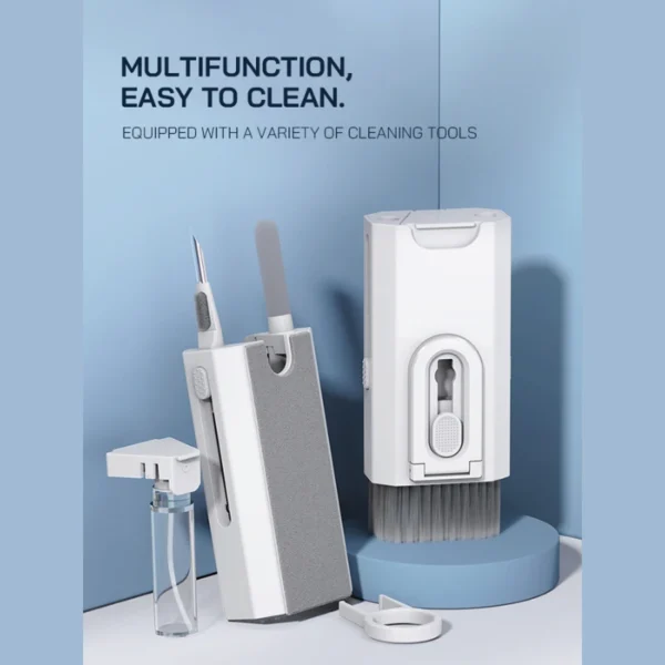 8 in 1 Cleaner Kit Computer Keyboard Cleaner Brush Earphones Cleaning Pen For Airpods Headset Phones Clean Tools Keycap Puller - Image 2