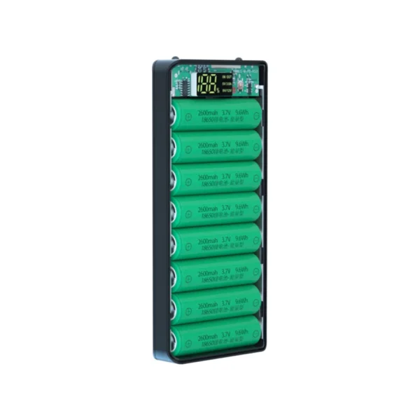 PD QC3.0 Quick Charge Battery 8 x18650 Power Bank Case Welding Free Dual USB 18650 Holder Storage Box Powerbank For Mobile Phone - Image 6
