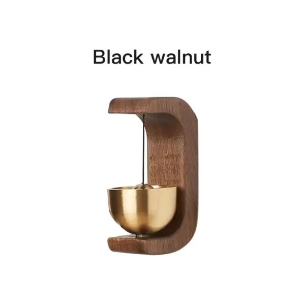 Dopamine Wind-bell Magnetic Inhalation Home Wind-bell Beech Car Into The Door To Remind The Bell Copper Bell Walnut Copper Ornam - Image 8