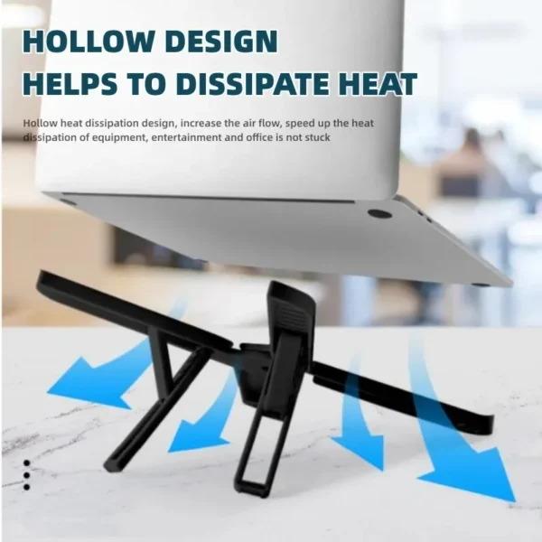 Portable Laptop Stand 7/10 Gears Foldable ABS Tablet for Macbook Apple  Air Pro Lenovo Samsung Bracket Universal Pad PC Holder - Image 22