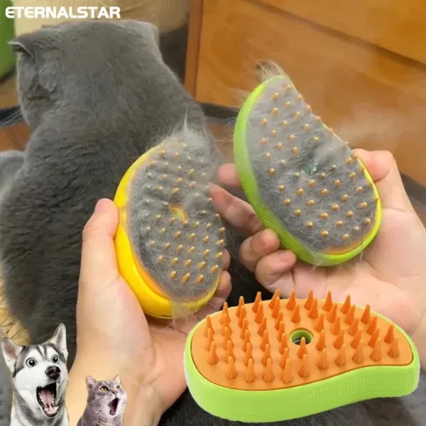 Cat Brush Steamy Dog Brush Electric Spray Cat Hair Brushes Pet Grooming Comb Hair Removal Massage Pet Accessories - Image 2