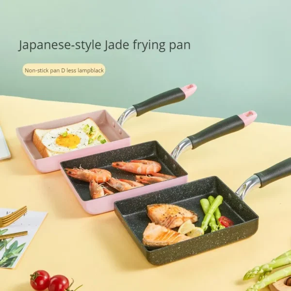 Japan Tamago-yaki Pan Square Omelette Pan Kobe Thick Egg Yaki Breakfast Flat Nonstick Omelette Pan - Image 2