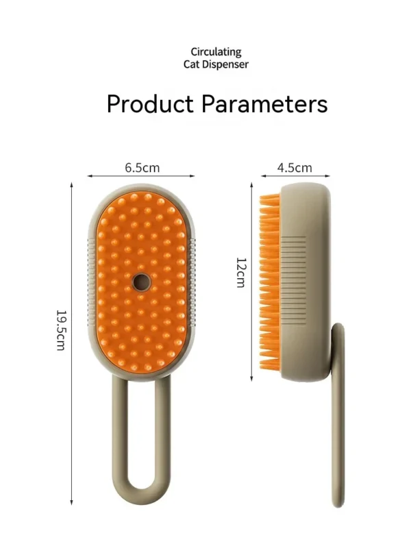 3 in 1 Pet Electric Steam Brush Cat and Dog Cleaning Spray Massage Grooming Comb Retractable Handle Pet Hair Removal BeautyBrush - Image 24