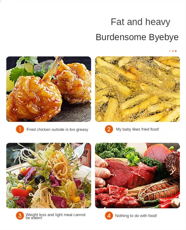 Household Oil-free Air fryer 12L smart visual glass lightwave oven multi-function electric fryer oven air oven - Image 13